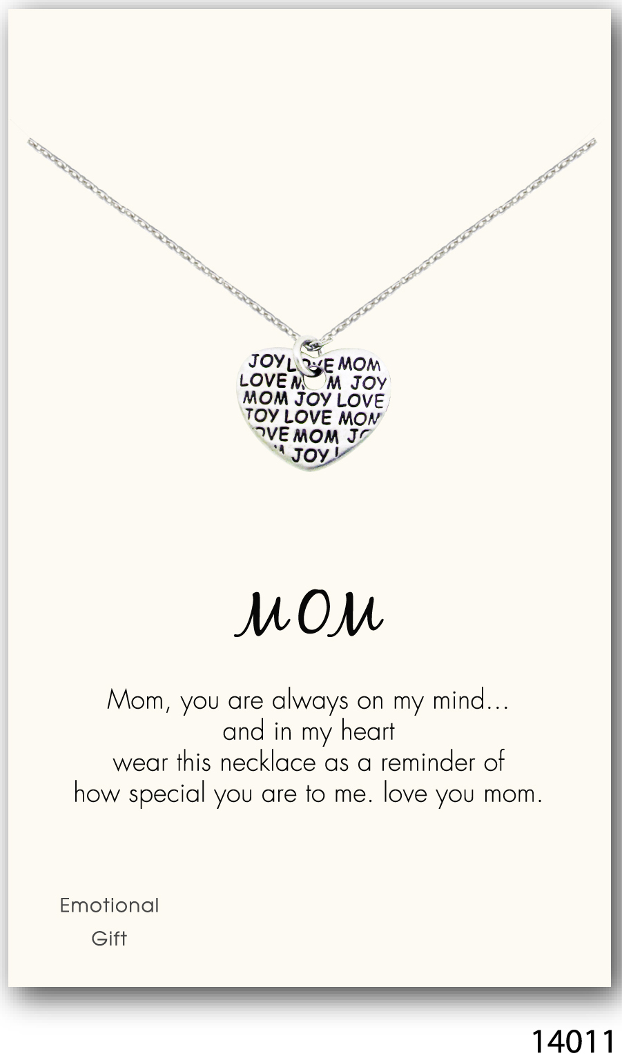 Love,mom,joy silver pendant
